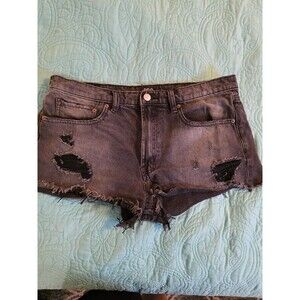BDG Urban Outfitters Women's 30 Mid Rise Essential Cutoff Distressed Jean Shorts
